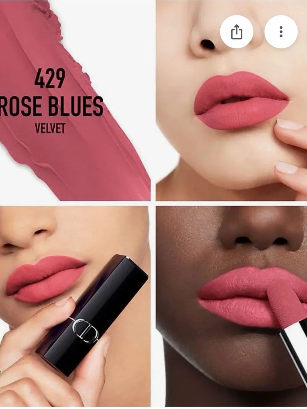 Dior Lipstick — Dusty Rose Matte Finish